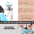 thumbnail image 3 of SHALL Staple Gun Heavy Duty, 3-in-1 Upholstery Staple Gun Kit with 3000 Staples, Staple Remover, Manual Brad Nailer with Specific Staples Outlet Position Indicator Blue, 3 of 8