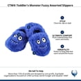 thumbnail image 5 of CTM Toddler's Monster Fuzzy Assorted Slippers, 5 of 5