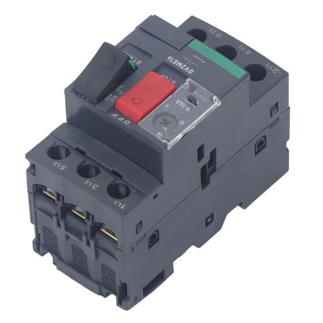 Motor Circuit Breaker Button Control Motor Switch Thermal Magnetic Circuit Breaker with Rail Mount for Motor Applications