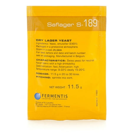 Saflager S-189 Dry Lager Yeast 11.5g