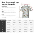 thumbnail image 3 of Cauagu Carrot Rabbit Print Hawaiian Shirt for Men,Casual Short Sleeve Button Down Shirts Summer Beach Men's Regular-Fit Short-Sleeve Print Shirt -Medium, 3 of 6