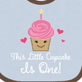 thumbnail image 4 of Inktastic 1st Birthday Cupcake Girls Cute Girls Baby Bib, 4 of 4