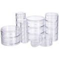 thumbnail image 1 of Mixed Size Stackable Round Plastic Containers 4 Column(5 Layer/Column) Bead Storage Jars for Beads Buttons Crafts and Small Jewelry Findings, 1 of 7