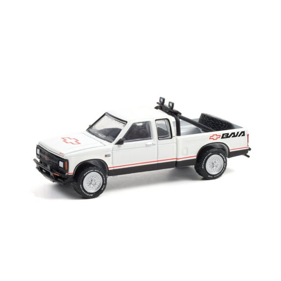1991 Chevy S-10 Baja Extended Cab, White - Greenlight 35210/48 - 1/64 scale Diecast Model Toy Car