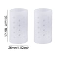 thumbnail image 4 of 2 Protectores Dedos Los Pies Silicona Transparente Fundas Transpirables para (L), 4 of 4