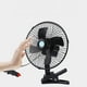 thumbnail image 2 of Ventilador de coche ajustable de aire acondicionado de bajo ruido montado en vehículo de 10 pulgadas y 12 V (negro), 2 of 6