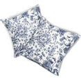 thumbnail image 3 of Chinoiserie Pillow Cover 20x20 Inch Set of 2 Blue and White Flower Decoration Throw Pillow Covers Vintage Floral Outdoor Pillowscase Linen Cushion Covers for Sofa Couch Bedroom Home Decor, 3 of 6