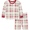 Red Plaid, variant on by Gerber Gender Neutral Tight Fitting Christmas Pajama Set, 2-Piece, Sizes 12 Months - 12 Kids