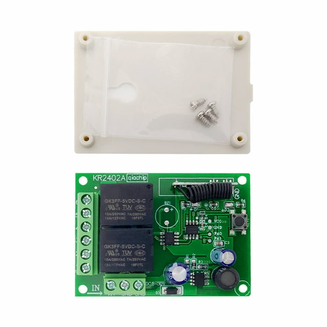 Matsuzay Módulo de interruptor de Control remoto inalámbrico para Motor de DC6V-24V, controlador de placa de circuito, componentes, accesorio Electrónica miscelánea