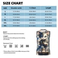 thumbnail image 4 of Kdxio Exotic Blue Cat for Men's Muscle T-shirt,Sleeveless for Workout Running Athletic Gym Lounge Casual, 4 of 5