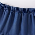 thumbnail image 6 of Girl's Ruffle Denim Skirt, Elastic High Waisted A-Line Midi Jean Skirt, 6 of 8