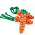 thumbnail image 4 of Pet Rope Toy Carrot Teeth Cleaning Interactive Dog Chew Rope Dog Bite Toy, 4 of 7