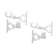 thumbnail image 4 of FRCOLOR 4 pcs  Double Curtain Rod Brackets For Wall Mounting Heavy Duty Adjustable Holders No Drill Curtain Rod Hardware Set For Window Drapes, 4 of 8