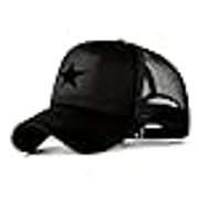 American Flag Baseball Cap, Black