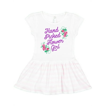 

Inktastic Handpicked Flower Girl For Wedding Gift Toddler Girl Dress