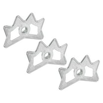 Uxcell Billiard Bridge Head, Pool Billiard Cue Stick Bridge Plug In Billiard Accessories, Silver Tone 3 Pack