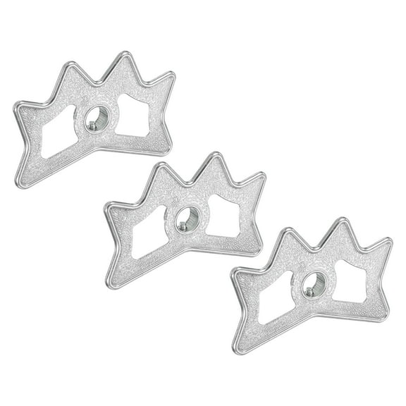 Uxcell Billiard Bridge Head, Pool Billiard Cue Stick Bridge Plug In Billiard Accessories, Silver Tone 3 Pack