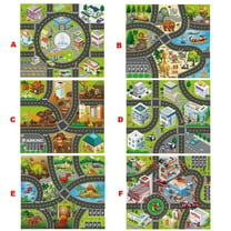 OEFNTAC Toys Foldable Reversible Kids Play Mat 80x70cm Outdoor Activity Baby Crawl Playmat with Storage Bag Learning Toys