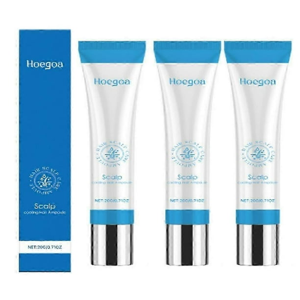 3pcs Scalp Cooling Hair Ampoule for Hair Loss Treatment, Scalp Cooling Hair Growth Serum, Soothing Nutrient-Rich Formula