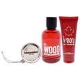 thumbnail image 2 of Dsquared2 3.4oz EDT Spray 3.4oz Gel perfumado para baño y ducha Monedero redondo plateado 3 Pc Gift Set, 2 of 5