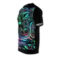 thumbnail image 3 of 1970's Retro Neon Lights Classic Motorcycle - AOP T-Shirt (S-3XL), 3 of 7