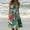 Green, variant on HOMBOM Summer Dresses for Women Green Mid-Length Sundress Hawaiian Sleeveless Crew Neck Floral Vacation Dresses 2XL