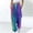 Blue, variant on WXLWZYWL Women's Athletic Pants Straight Legs High Waisted Drawstring Rainbow Gradient Sweatpants Loose Lounge Workout Jogger Trouser