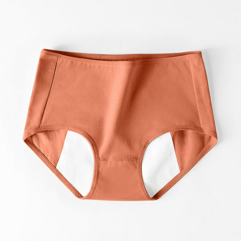 HUPOM Seamless Panties For Women Panties For Women Briefs Activewear None  Seamless Waistband Orange L
