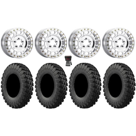 Method 412 15×6 Wheels Raw (5+1) 37 MotoRally Tires Polaris RZR Turbo R & Pro R Ranger 1500 Xpedition