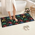 thumbnail image 2 of Colorful Controllers Games Icons Black Pattern Bathroom Rugs Mat,Non Slip Microfiber Bathroom Rug,Rubber Backing,Soft Bathroom Mats for Bathroom Floor,Tub and Shower,60x24in(150x60cm), 2 of 2