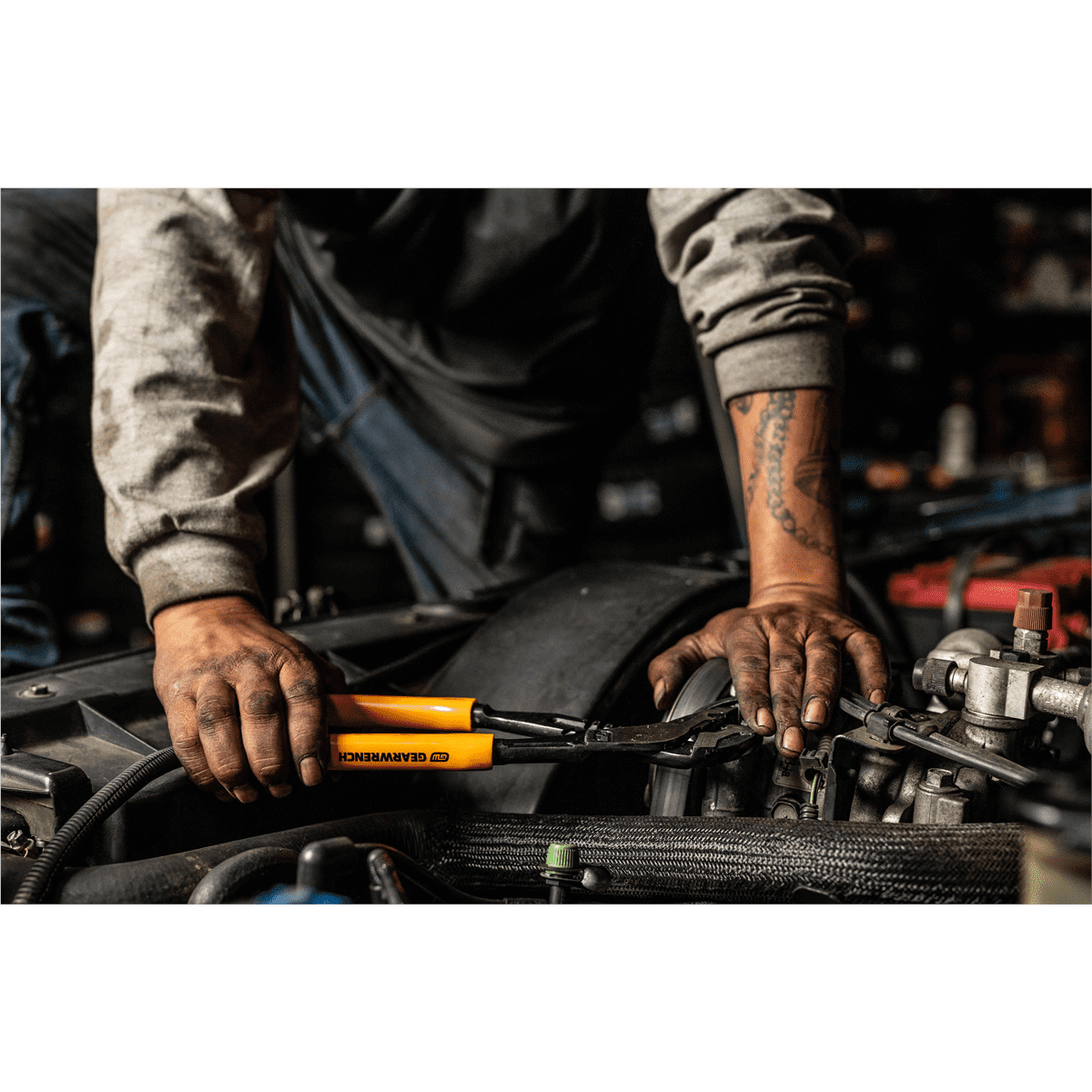 Gearwrench Pitbull Mixed Plier Set Dipped Handle 6Pc