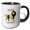 Black/White, variant on 3drose, Image of Words Israeli Lioness with Picture of Lion, 11oz Mug