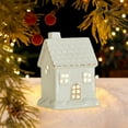 thumbnail image 4 of JVBTVB Luminous Ceramic Christmas Village Decoration with Deer & Snowman, Elegant White Ceramic House Night Light for Holiday Tabletop Decor 2025, 4 of 6