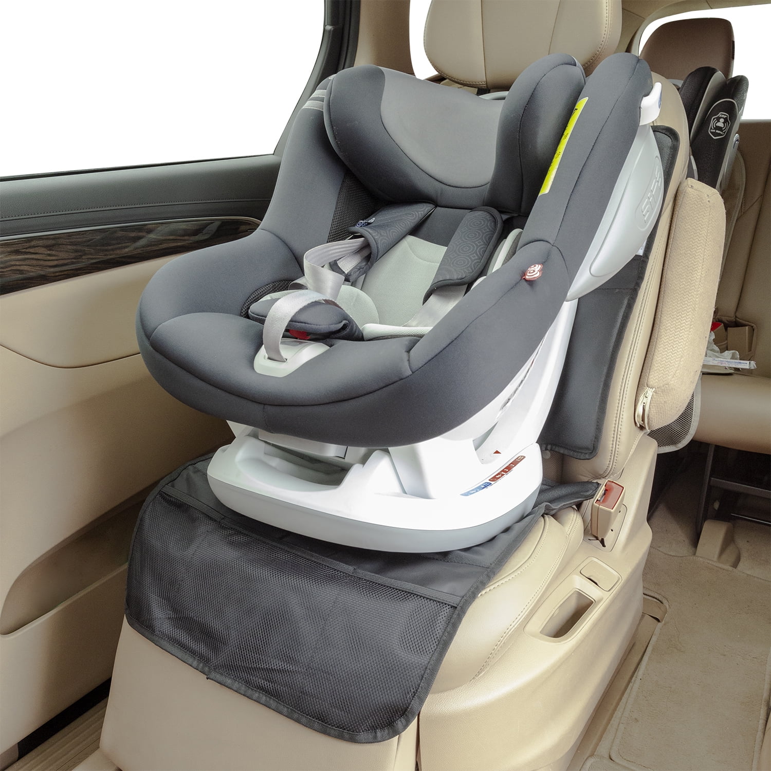 Auto Drive 1PC Premium Baby Seat Protector, Black - Universal Fit