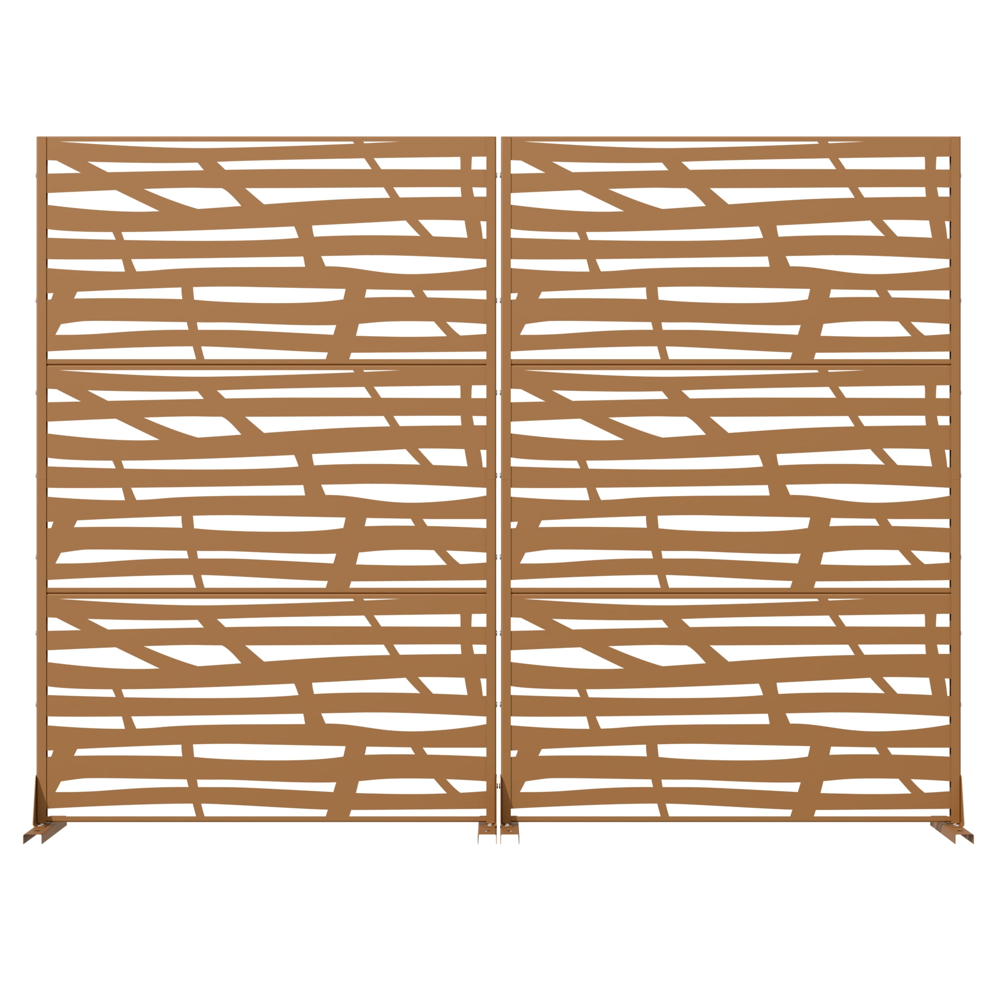 Metal Privacy Screen Fence Panel with Stylish Pattern
