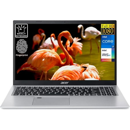 Acer Aspire 5 Slim Laptop - for Business and Student, 15.6" Full HD IPS Display, Intel Core i7-1165G7, 16GB RAM, 1TB SSD, Wi-Fi 6, Fingerprint Reader, Backlit Keyboard, Windows 11, Cefesfy USB Hub