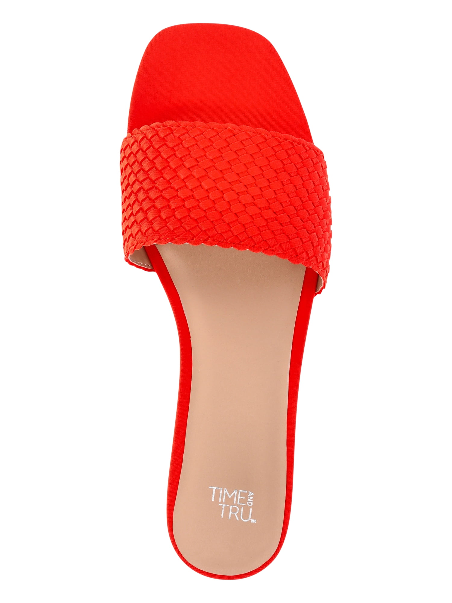 Time and Tru Women's Quilted Slide Sandal