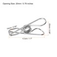 thumbnail image 2 of Uxcell 60Pcs Pinzas de Acero Inoxidable 1.7 pulgadas Clips para Cubierta de Piscina Viento para Colgar, 2 of 6