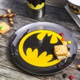 thumbnail image 4 of Zak Designs 3 pcs Kids Dinnerware Set Melamine Plate Bowl and Stainless Steel Water Bottle, Batman, 4 of 11