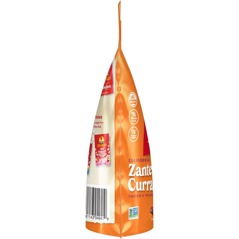 Sun-Maid, Zante Currants, 8oz Resealable Stand-Up Zipper Bag, Non