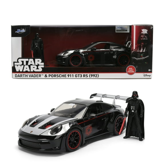 Star Wars Darth Vader 1970 Dodge Charger R/T Hollywood Rides Die-Cast Car with Figure 1:24 Scale – by Jada
