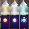 thumbnail image 2 of Bombilla LED candelabro inteligente, bombilla araña WiFi E12, compatible con Alexa y Google Home, blanco regulable 2700K-6500K y bombilla vela RGB, sincronización musical, 5W 400lm, 2 of 5