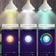 thumbnail image 2 of Bombilla LED candelabro inteligente, bombilla araña WiFi E12, compatible con Alexa y Google Home, blanco regulable 2700K-6500K y bombilla vela RGB, sincronización musical, 5W 400lm, 2 of 5