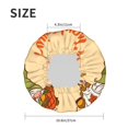 thumbnail image 4 of KLL Gnomes Happy Thanksgiving Pattern Shower Cap & Bath Cap for Women,Reversible Oversized Waterproof Shower Caps for all Hair Lengths,Elastic Reusable Bathing Hair Cap, 4 of 6