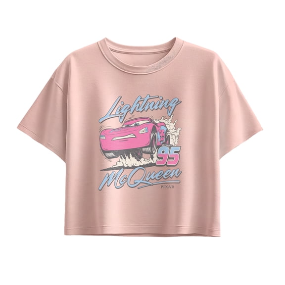 Cars - Lightning McQueen Motorcross - Youth Girls Boxy T-Shirt