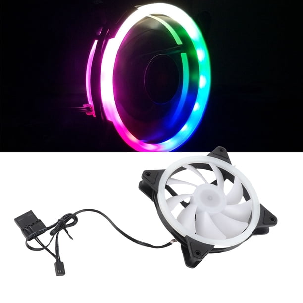Ventilador De La Caja De La Computadora, Ventilador De Enfriamiento De La Caja De La PC RGB Silencioso 1200 RPM Para El Reemplazo