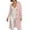 Pink, variant on Womens Long Sweater Coat Cardigan Open Front Soft Knitted Outerwear For Fall Winter Draped Tunic Style