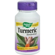 Nature's Way Turmeric Standardized Dietary Supplement Tablets, 500mg 60 ea (Pack of 4)