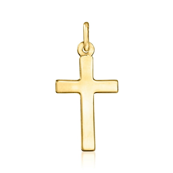 Ross-Simons Italian 18kt Yellow Gold Cross Pendant, Women's, Adult
