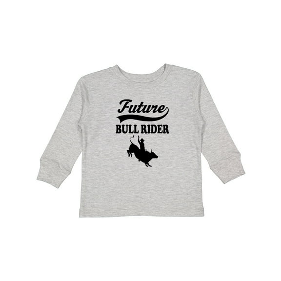 Inktastic Future Bull Rider Rodeo Riding Boys Long Sleeve Toddler T-Shirt